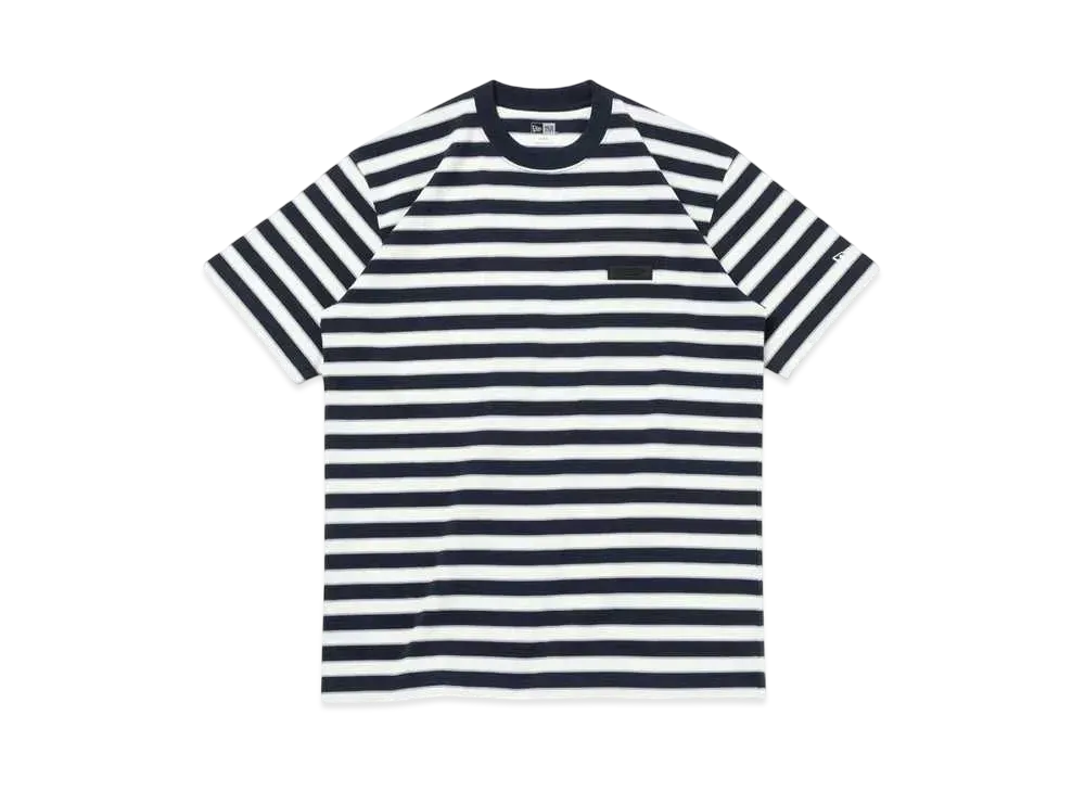 NEW ERA Short Sleeve Cotton T-shirt Border Regular Fit "Navy"