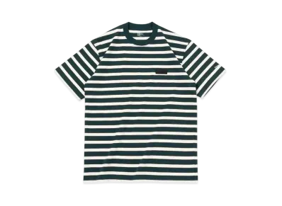 NEW ERA Short Sleeve Cotton T-shirt Border Regular Fit "Dark Green"