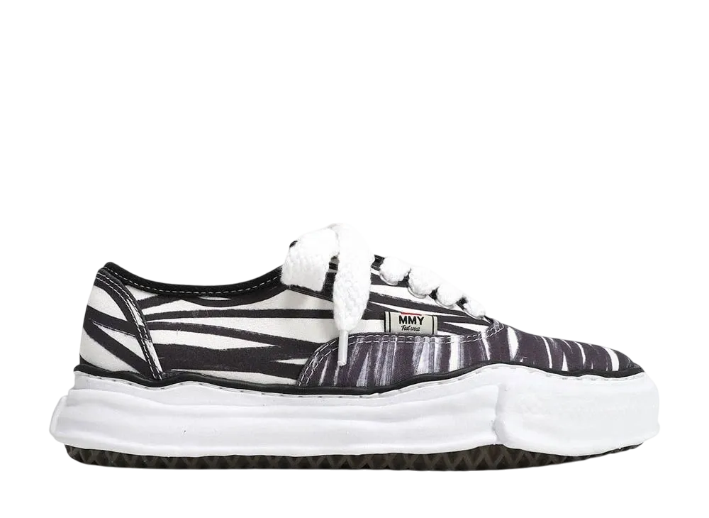 メゾンミハラヤスヒロ ベイカー OG ソール プリンテッド キャンバス ロートップ スニーカー "ホワイト" (A07FW736)