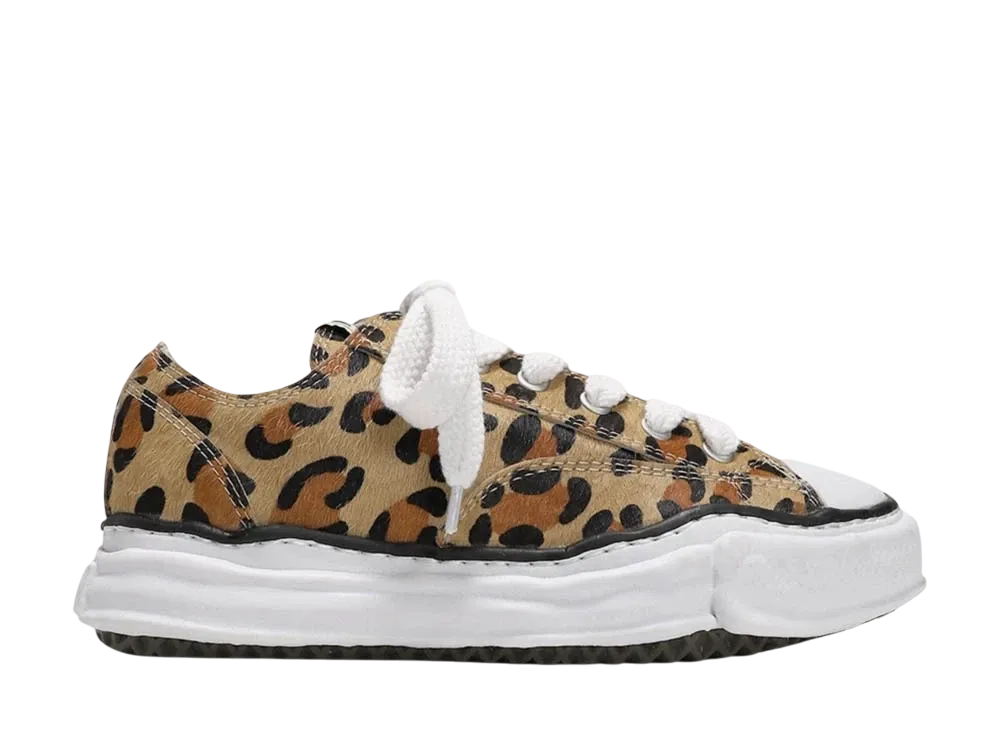 メゾンミハラヤスヒロ ピーターソン OG ソール カーフ ヘアー ロートップ スニーカー "レオパード" (A07FW737)