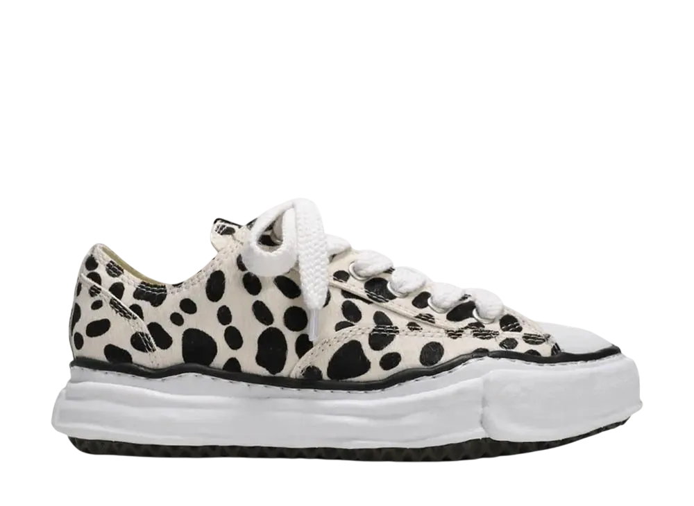 メゾンミハラヤスヒロ ピーターソン OG ソール カーフ ヘアー ロートップ スニーカー "アニマル" (A07FW737)