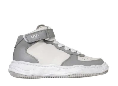 Maison MIHARA YASUHIRO WAYNE OG Sole Leather High-top Sneaker "White/Grey"