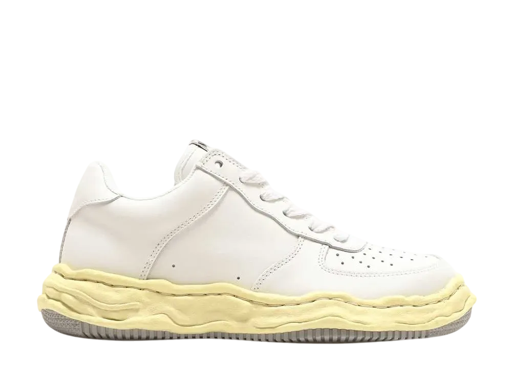 メゾンミハラヤスヒロ ウェイン レザー ロー "ホワイト" (A09FW730)