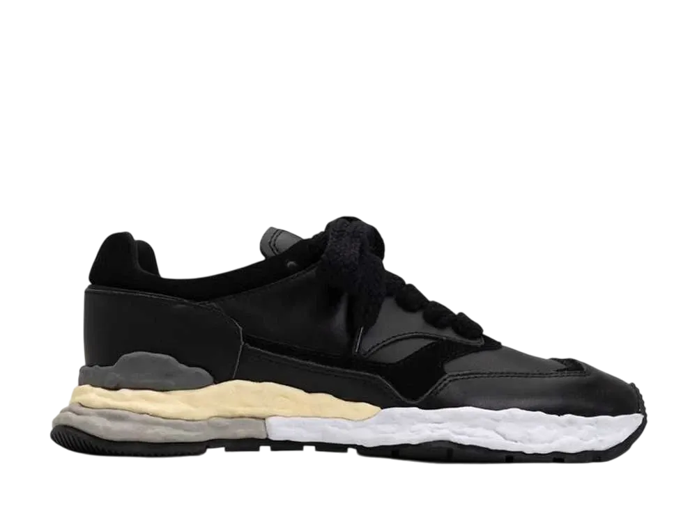 メゾンミハラヤスヒロ ジョージ OG ソール レザー ロートップ スニーカー "ブラック" (A10FW702)