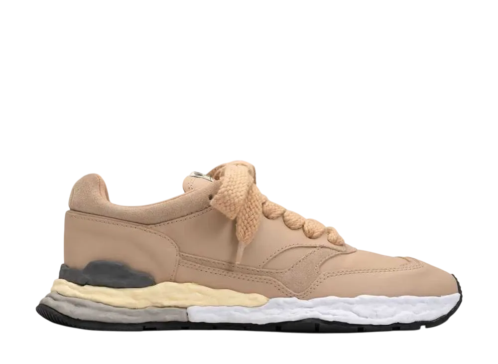 メゾンミハラヤスヒロ ジョージ OG ソール レザー ロートップ スニーカー "ベージュ" (A10FW702)