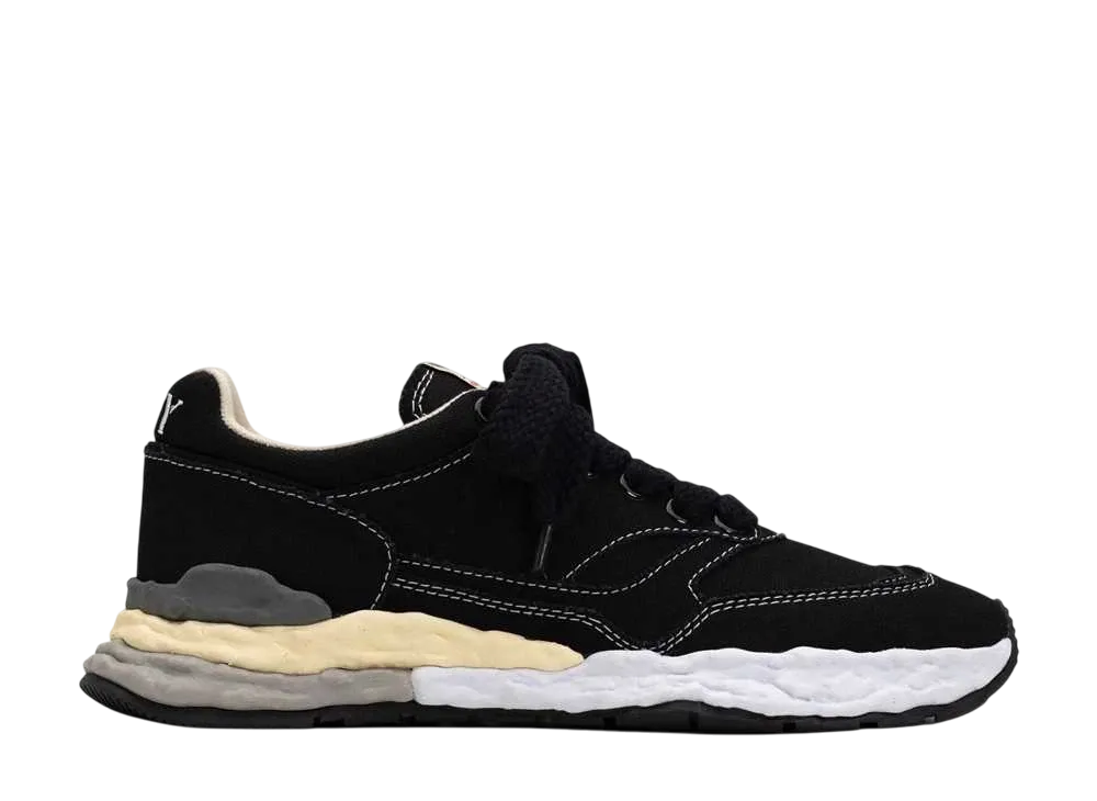 メゾンミハラヤスヒロ ジョージ OG ソール キャンバス ロートップ スニーカー "ブラック" (A10FW703)