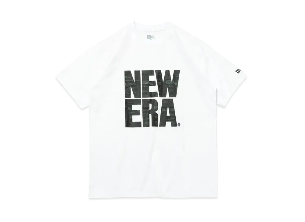 NEW ERA Short Sleeve Cotton T-shirt Archive Logo Square New Era Regular Fit "White"