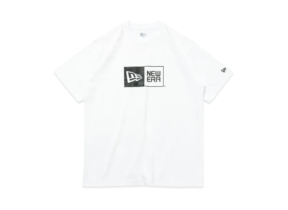 NEW ERA Short Sleeve Cotton T-shirt Archive Logo Box Logo Regular Fit "White"
