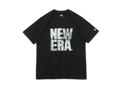 NEW ERA Short Sleeve Cotton T-shirt Paisley Square New Era Regular Fit "Black"