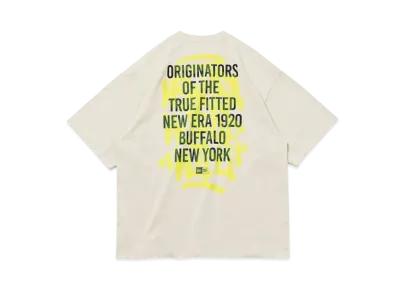 NEW ERA Short Sleeve Oversized Cotton T-Shirt Graffiti "Stone"