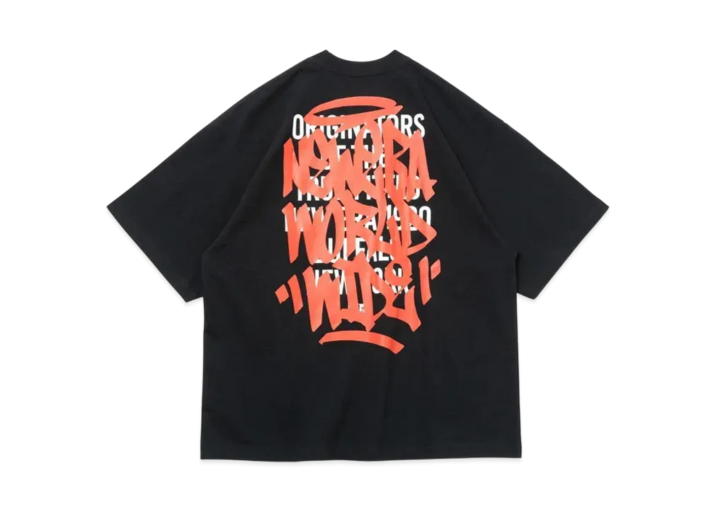 NEW ERA Short Sleeve Oversized Cotton T-Shirt Graffiti "Black"