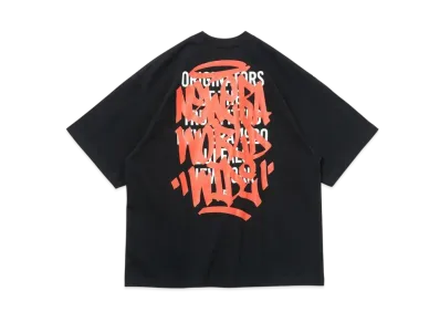 NEW ERA Short Sleeve Oversized Cotton T-Shirt Graffiti "Black"