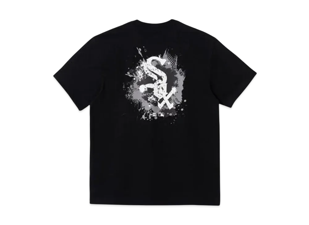 NEW ERA Short Sleeve Performance T-Shirt Chicago White Sox Painting Logo "Black"