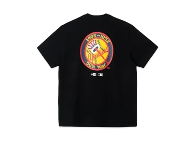 NEW ERA Short Sleeve Performance T-Shirt New York Yankees Script Logo "Black"