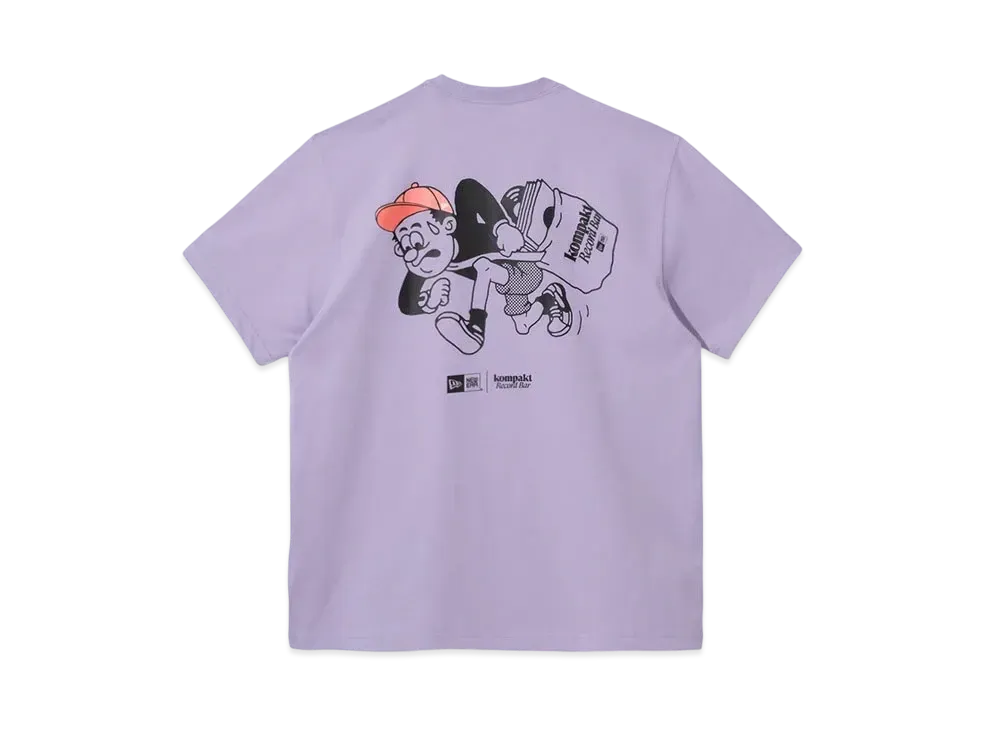 NEW ERA Short Sleeve Performance T-Shirt Kompakt Record Bar "Lavender"