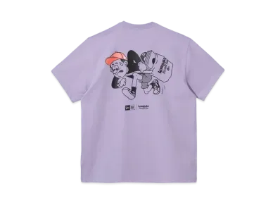 NEW ERA Short Sleeve Performance T-Shirt Kompakt Record Bar "Lavender"