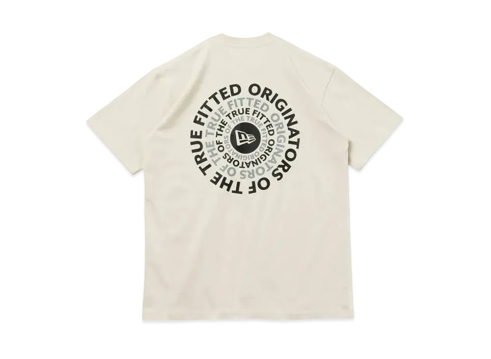 NEW ERA Short Sleeve Cotton T-shirt Circle OOTTF Regular Fit "Stone"