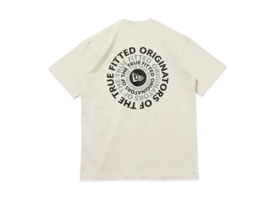 NEW ERA Short Sleeve Cotton T-shirt Circle OOTTF Regular Fit "Stone"