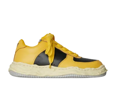 Maison MIHARA YASUHIRO WAYNE VL OG Sole Leather Low-top Sneaker "Yellow/Black"
