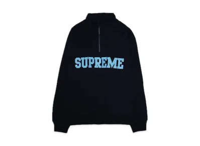 Supreme Collegiate Half Zip Pullover "Black"