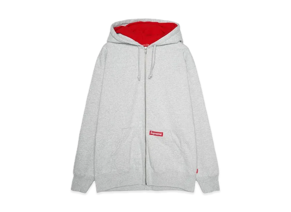 シュプリーム ダブル フッド フェイスマスク ジップ アップ フーディー スウェットシャツ "ヘザー グレー"