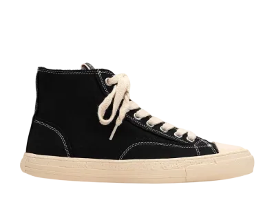 Maison MIHARA YASUHIRO PAST Sole Canvas High-top Sneaker "Black"