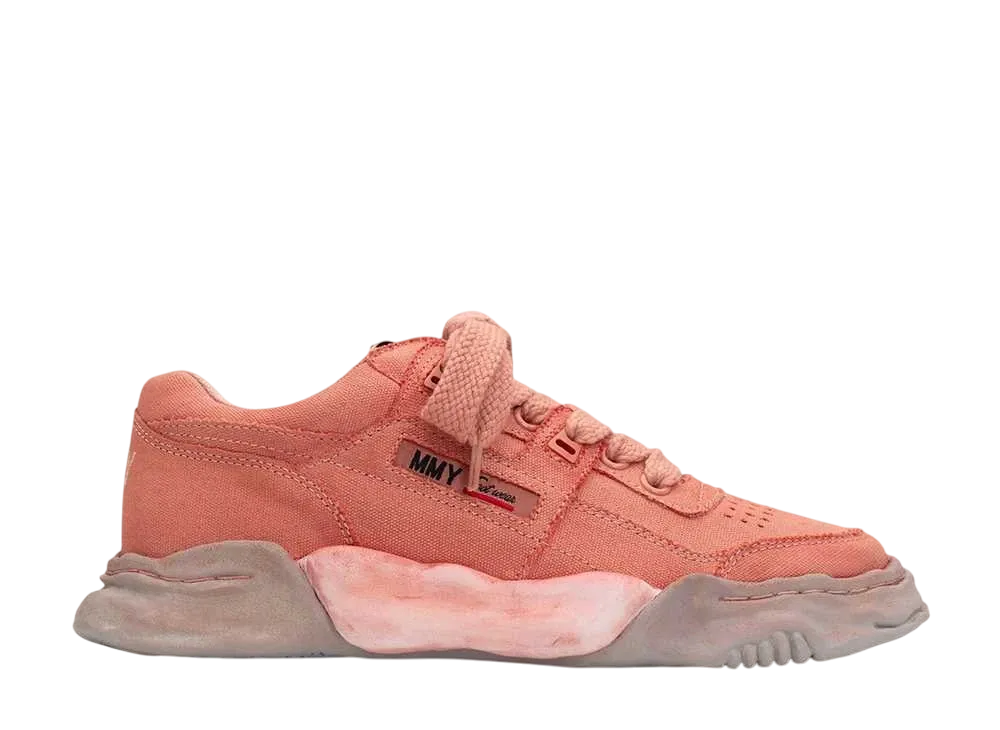 メゾンミハラヤスヒロ パーカー OG ソール オーバーダイド キャンバス ロートップ スニーカー "ピンク" (A12FW713)