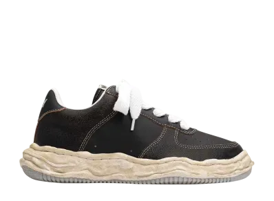 Maison MIHARA YASUHIRO WAYNE OG Sole Cracking Leather Low-top Sneaker "Black"