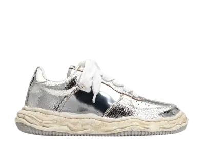 Maison MIHARA YASUHIRO WAYNE OG Sole Cracking Leather Low-top Sneaker "Silver"