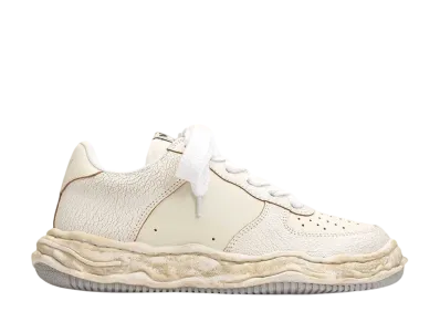 Maison MIHARA YASUHIRO WAYNE OG Sole Cracking Leather Low-top Sneaker "White"