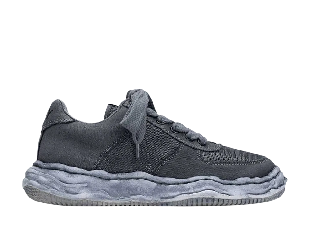 Maison MIHARA YASUHIRO WAYNE OG Sole OD Canvas&Mesh Low-top Sneaker "Black"