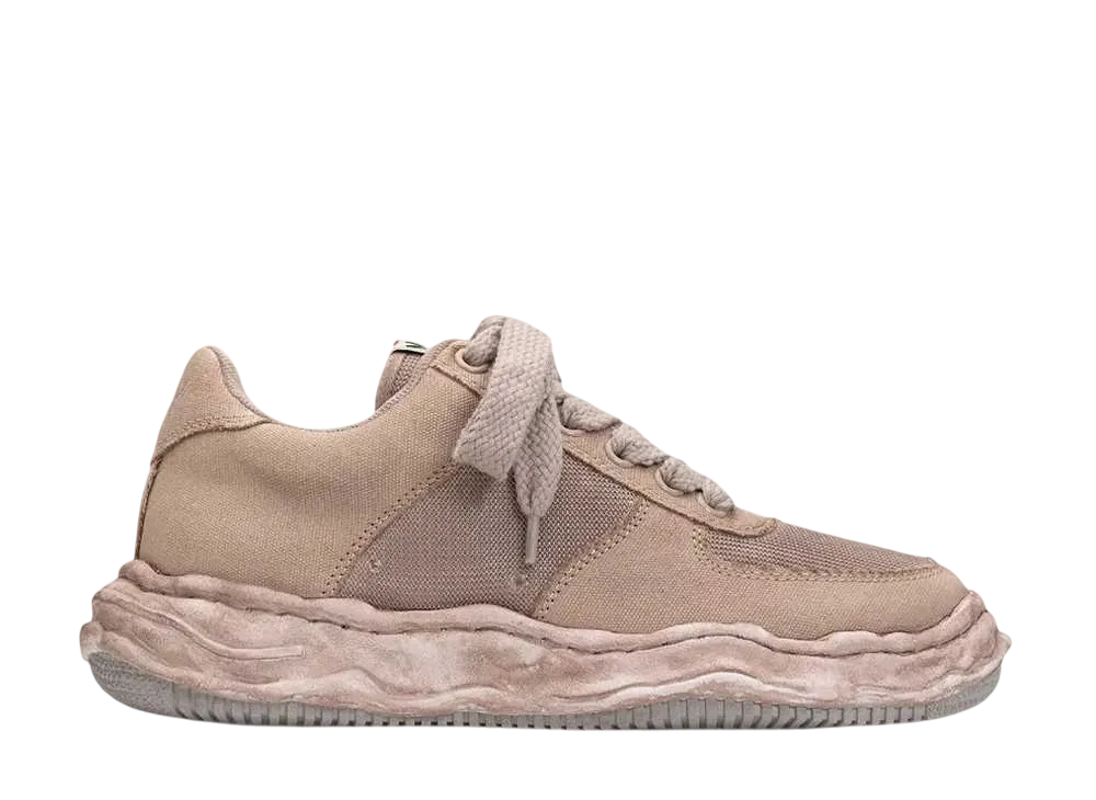 メゾンミハラヤスヒロ ウェイン OG ソール OD キャンバス&メッシュ ロートップ スニーカー "ベージュ" (A12FW716)