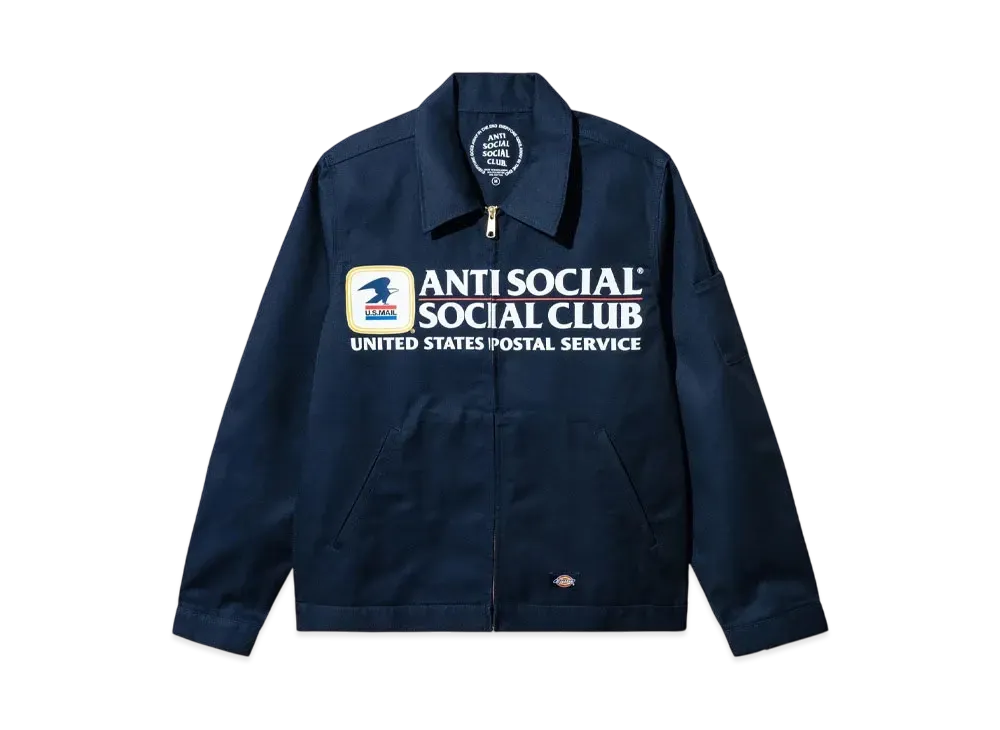 ANTI SOCIAL SOCIAL CLUB x USPS Work Jacket "Dark Navy"