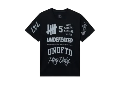 ANTI SOCIAL SOCIAL CLUB x Undefeated Schizophrenia Reflective Tee "Black"