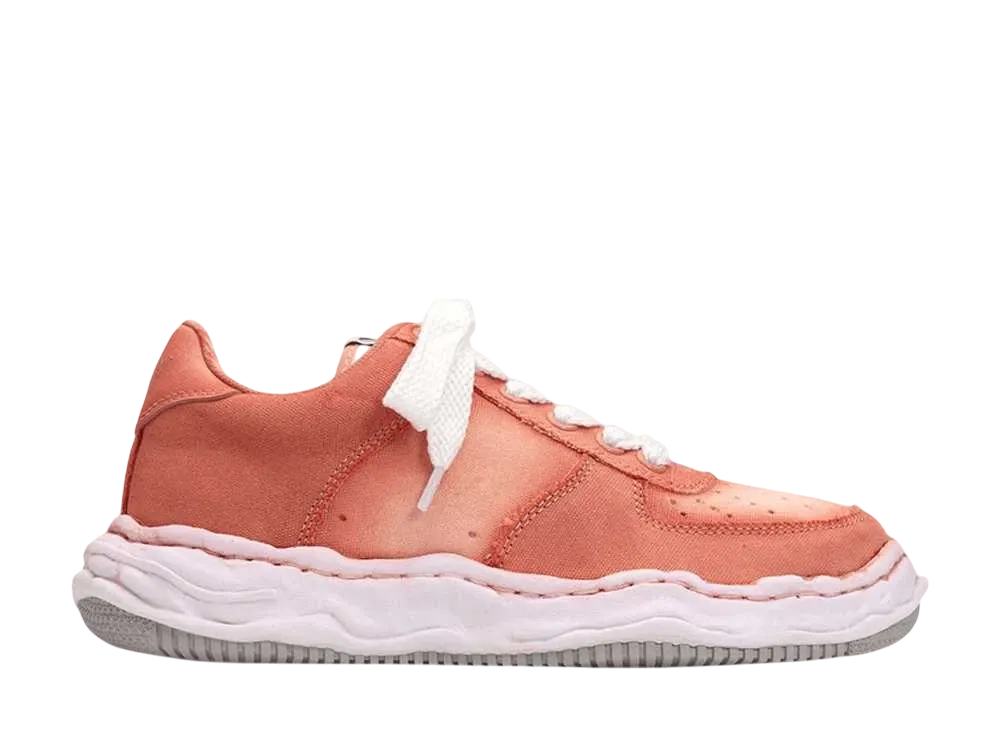 メゾンミハラヤスヒロ ウェイン OG ソール エフェクト キャンバス ロートップ スニーカー "ピンク" (A12FW717)