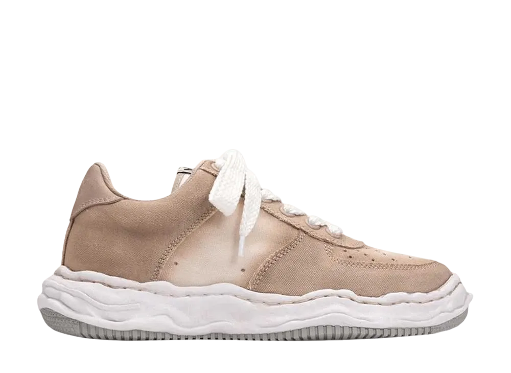 Maison MIHARA YASUHIRO WAYNE OG Sole Effect Canvas Low-top Sneaker "Brown"
