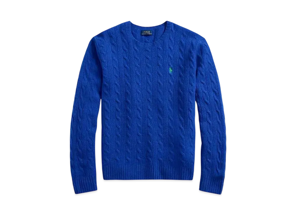 Polo Ralph Lauren Cable Wool Casmere Sweater "Blue"