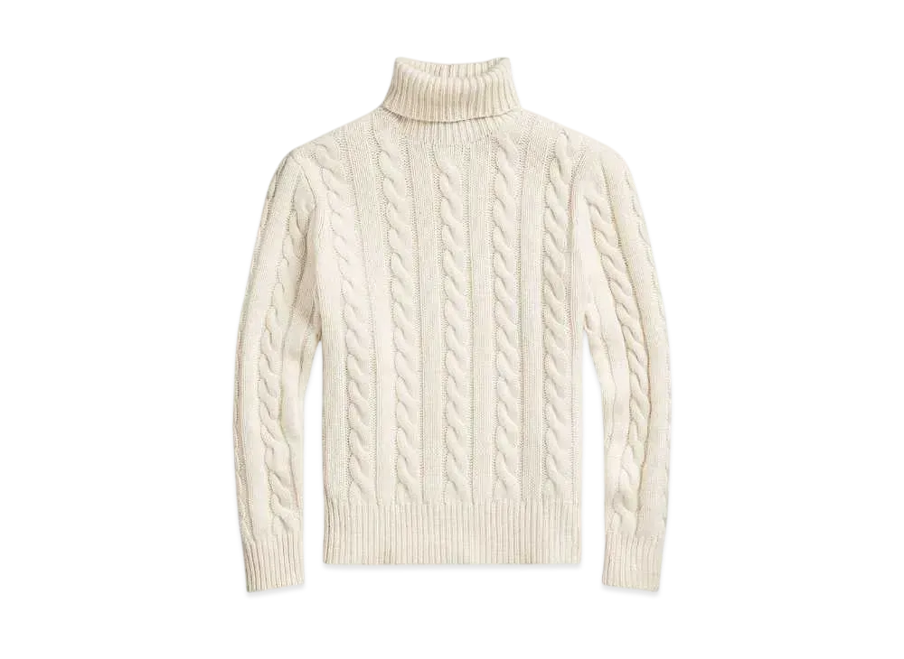 Polo Ralph Lauren Cable Wool Casmere Sweater "Natural"