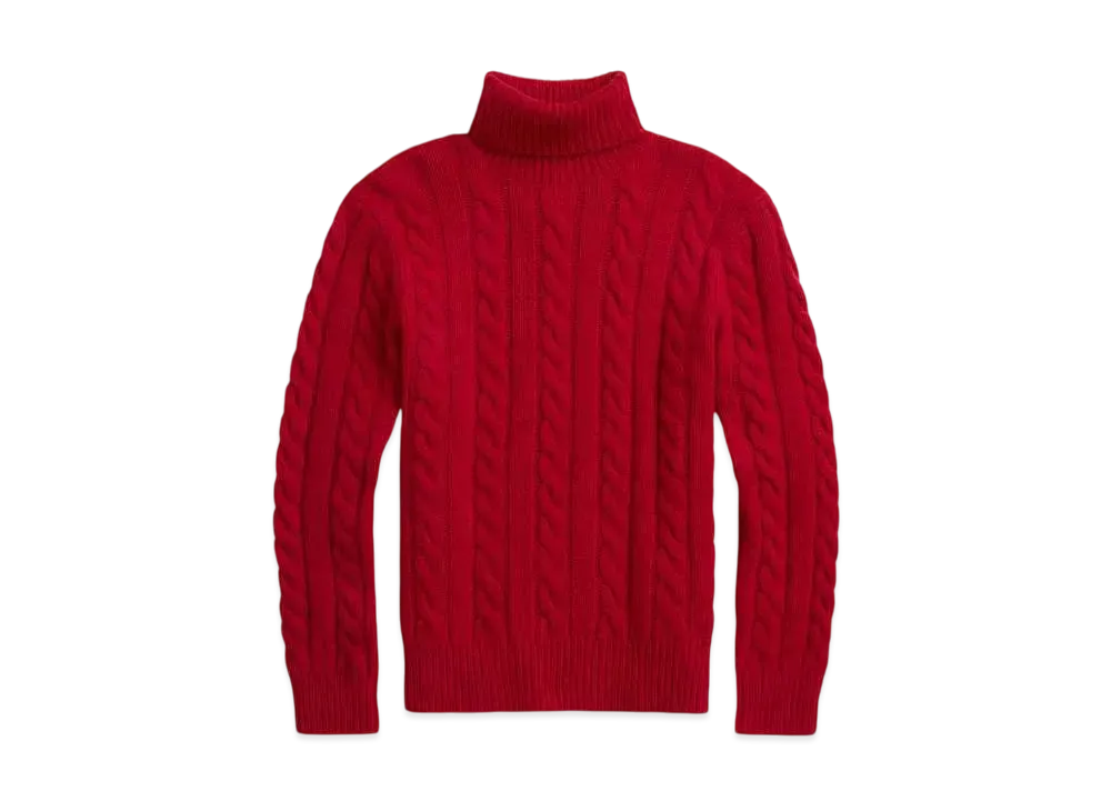 Polo Ralph Lauren Cable Wool Casmere Sweater "Red"
