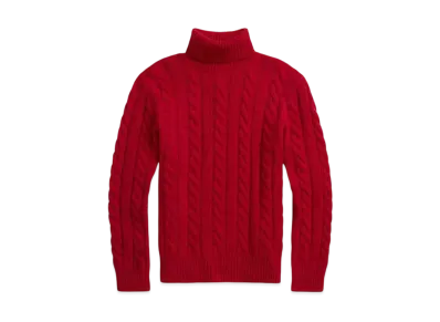 Polo Ralph Lauren Cable Wool Casmere Sweater "Red"