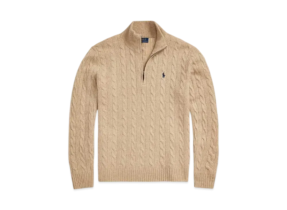 Polo Ralph Lauren Cable Wool Casmere Sweater "Brown"