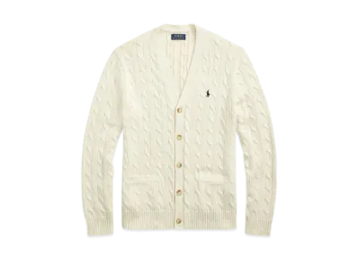 Polo Ralph Lauren Cable Knit Cotton Cardigan "Natural"