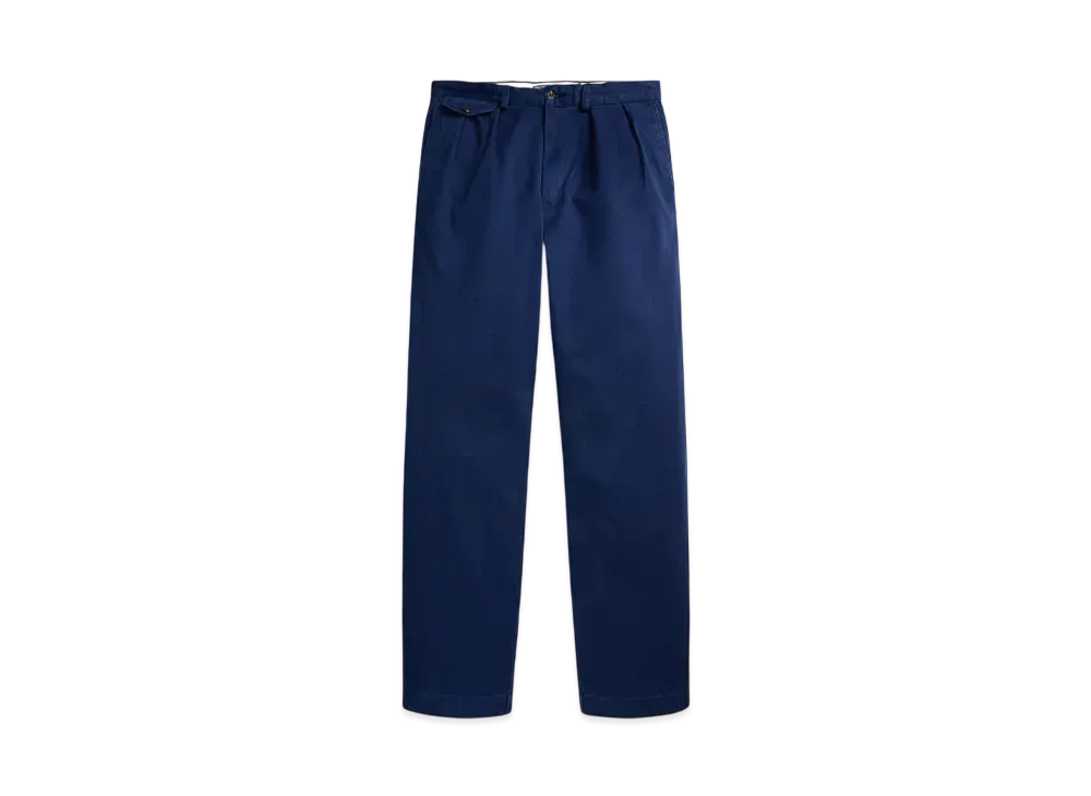 Polo Ralph Lauren Whitman Relaxed Fit Pleated Chino Pants "Navy"