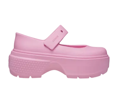 Crocs Stomp Mary Jane "Pink Tweed"