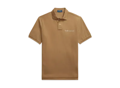 Polo Ralph Lauren Classic Fit Logo Mesh Polo Shirt "Brown"