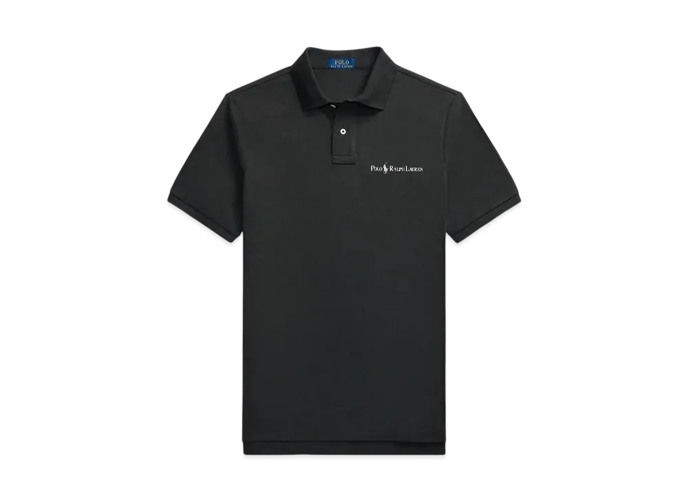 Polo Ralph Lauren Classic Fit Logo Mesh Polo Shirt "Black"