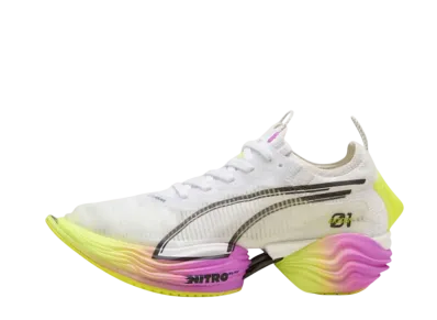 Puma Women's Fast-R Nitro Elite 2 Ekiden Glow "Puma White/Pure Magenta/Yellow Alert"