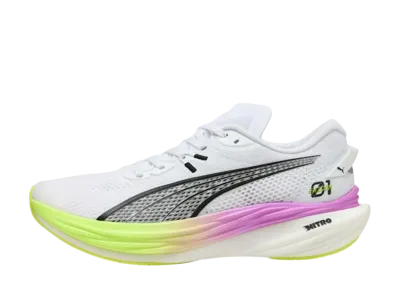 Puma Deviate Nitro 3 Ekiden Glow "Puma White/Pure Magenta/Yellow Alert