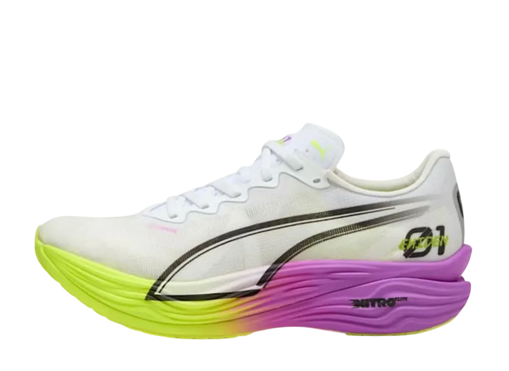 Puma Deviate Nitro Elite 3 Ekiden Glow "Puma White/Pure Magenta/Yellow Alert"