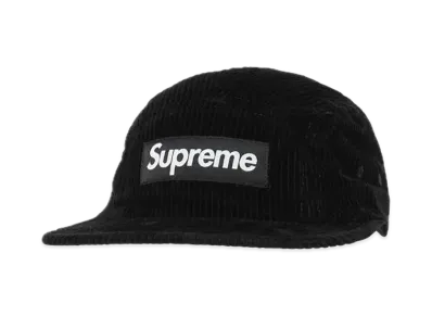 Supreme 25SS Corduroy Camp Cap ブラック 新品 Supreme Corduroy Camp Cap